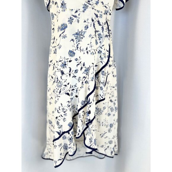 Greylin White Emma Ruffled Wrap Dress - Picture 6 of 14